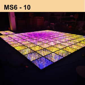 Plancher de scène de danse mobile à LED scintillantes RVB MS6-10