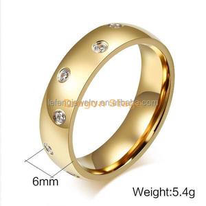 Bague de mariage en cristal d'or de 2 grammes pour hommes