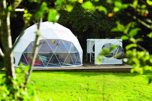 Tentes de dôme géodésique d'igloo de jardin de vie de patio de serre de PVC imperméable de luxe de Glamping extérieur