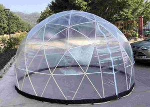 Tente de dôme géodésique de partie transparente de toit clair insonorisé