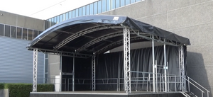 Truss de scène de concert en aluminium extérieur avec toit incurvé