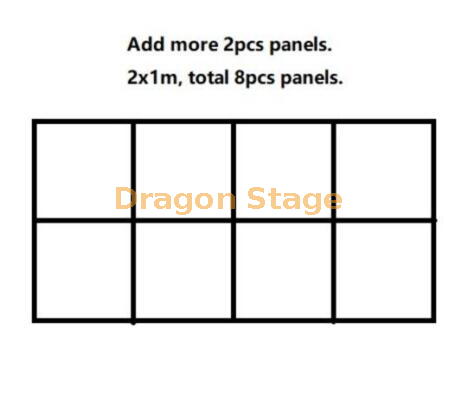 Support Led Truss à Montage au Sol Personnalisé 2x1m