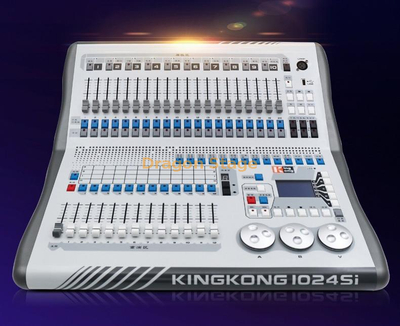 King Kong 1024SI Console son et lumière gradation synchrone spectacle de lumière de scène console chinoise complète enseignement vidéo King Kong 1024SI Console - Flightcase
