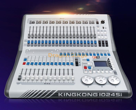 King Kong 1024SI Console son et lumière gradation synchrone spectacle de lumière de scène console chinoise complète enseignement vidéo King Kong 1024SI Console - Flightcase