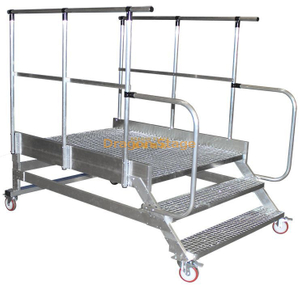 Fournisseurs d'escaliers en aluminium de haute qualité d'échelles, de plates-formes de maintenance