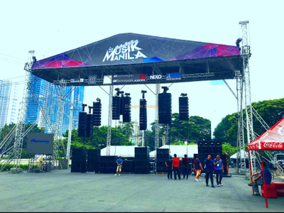 L'aluminium a utilisé la botte plate bon marché de dessus de toit avec l'étape extérieure de concert à vendre 16x8x7m