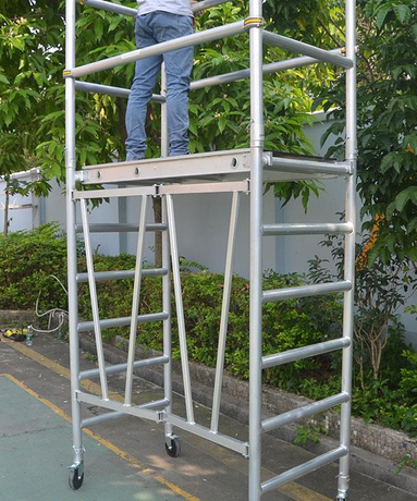 Fr1004 Échafaudage mobile en aluminium pliable en aluminium pour la vente