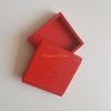 Emballage de produit de haute qualité boîte en cuir collier personnalisé boîte d'emballage de bijoux bague de couleur rouge boîte à bijoux boîte de rangement