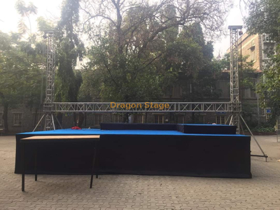 Podium portatif d'étape de mariage Mobile d'étape en aluminium pour l'écran mené dans les événements 20x1 m hauteur 0.8-1.2 m
