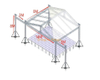 Structure en aluminium de fermes de toit de système d'étape de botte de concert extérieur pour l'événement 14x8x8m