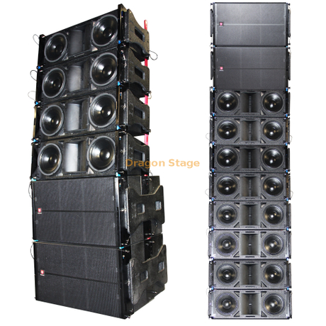 Système d'enceintes Outdoor Big Concert LA-210 (double enceinte Line Array 10'' 2 voies) LA-215B (double enceinte Subwoofer 15'')