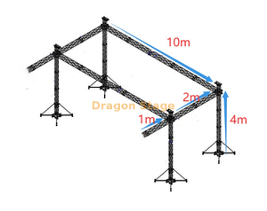 Cadre en treillis d'éclairage pour le théâtre dramatique kazakh d'Astana 10x3x5m