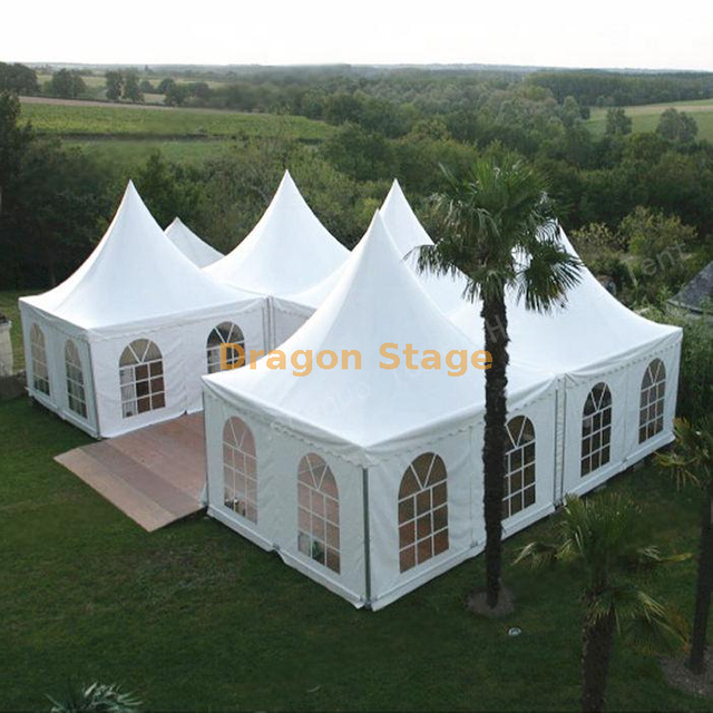 Tente de fête avec couverture en PVC blanc pour événements et expositions en plein air