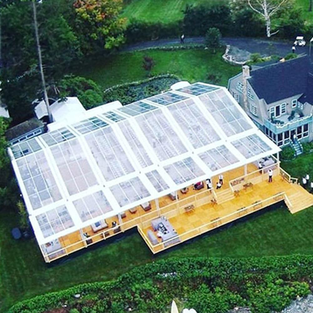 Tente transparente de fête de chapiteau
