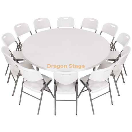 Table à manger pliante en plastique de HDPE de banquet rond pour des événements extérieurs