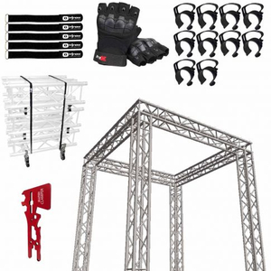 Stand de salon commercial carré Global Truss SQ-10x10 avec ensemble d'accessoires