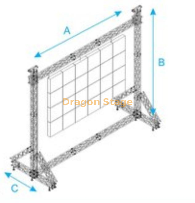 Système de ferme d'éclairage Led Gentry Thomas 6x6m (1)