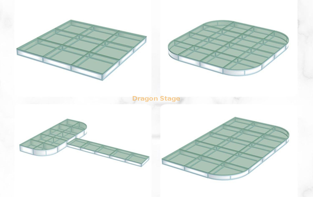 Couverture de la piscine claire Stade 12.2x6.1m