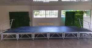 Podium d'événement d'église en aluminium pour les croisades 12x4m