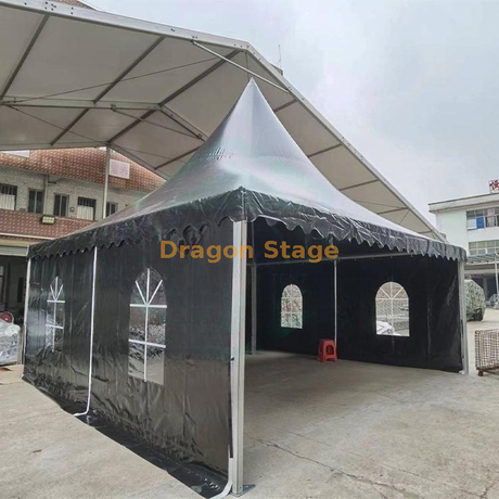 Auvent de salle de réception d'événement commercial de tente de pagode carrée de cadre en aluminium de 10*10ft 16*16ft 20*20ft 33*33ft