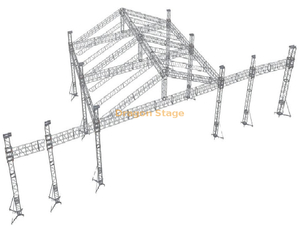 Botte en aluminium de toit de concert pour accrocher des haut-parleurs et mené 18x14x12m