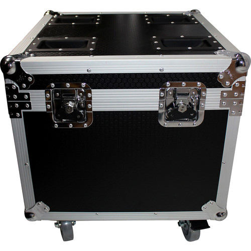Flight-case en aluminium avec roues