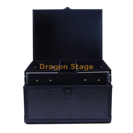 Flight-case de transport professionnel noir pour voyage de fête