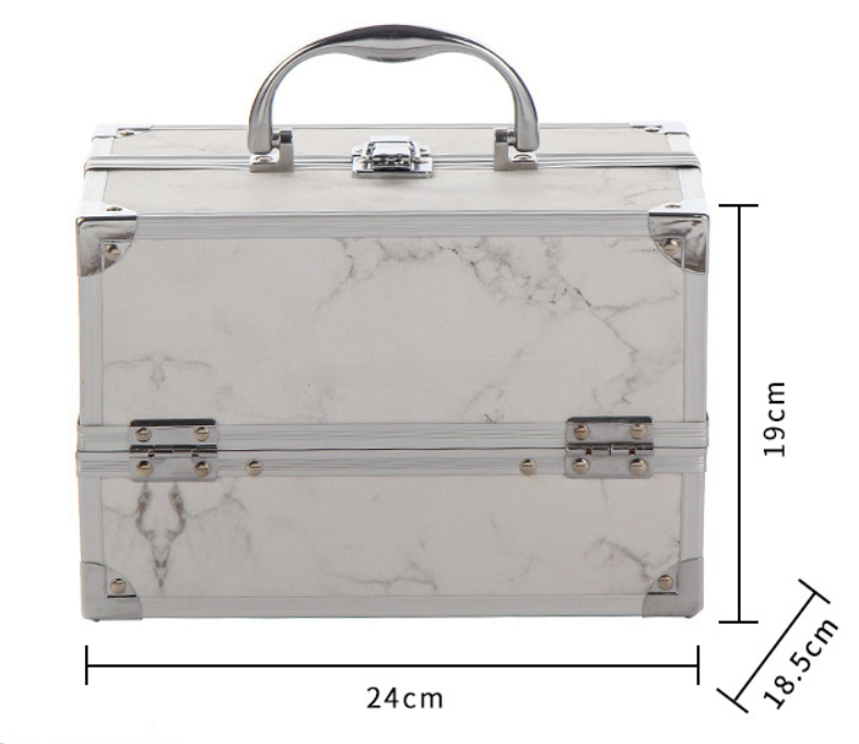 Sac de train de maquillage en aluminium