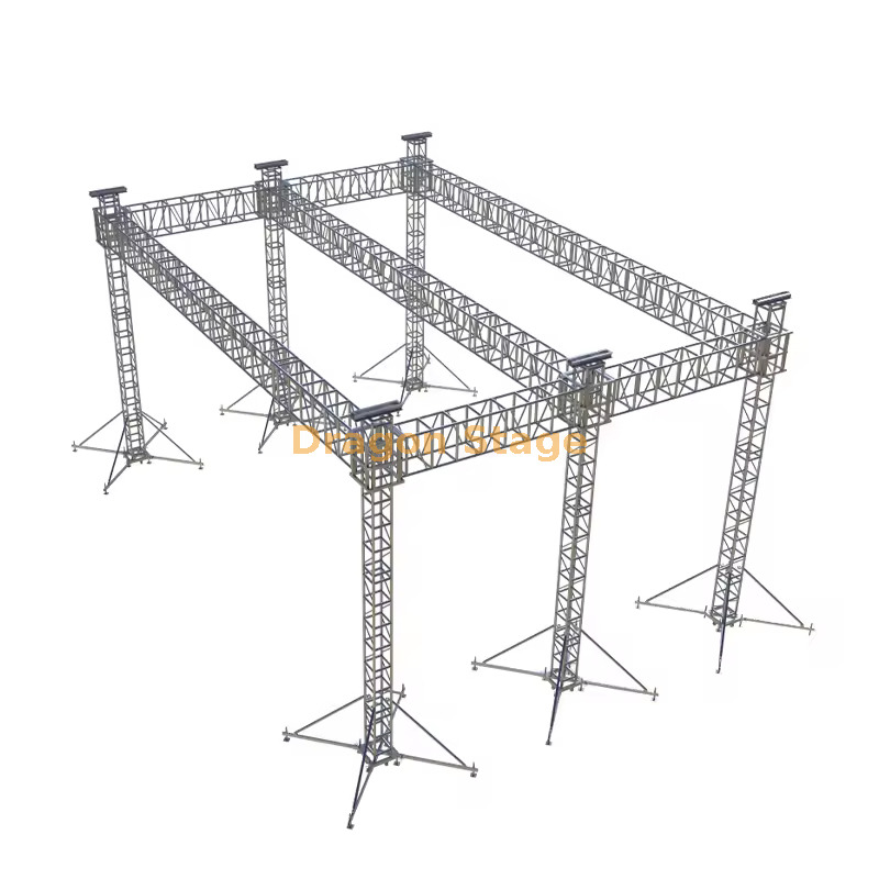 Système de fermes de toit de scène en aluminium robuste de 25x14x12m (hauteur de 12m, ferme à broche de grande portée)