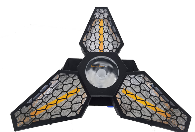 Lumière rétro à feuille d'érable rotative infinie