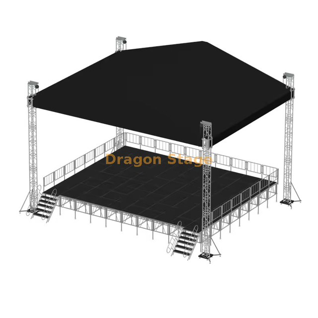 Ferme de toit en aluminium pour performances de concert 13x7x7m