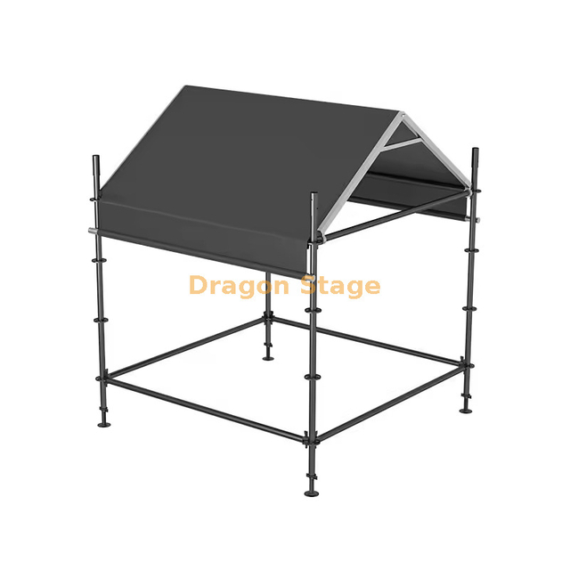 Cabine de console professionnelle Layher FOH – Station de contrôle du son et de l'éclairage robuste