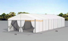 Tente à cadre en A en aluminium robuste de 10 x 30 m | Tente événementielle de profil 122 × 68 avec parois latérales complètes