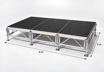 Mini-plateformes de scène modulaires mobiles 3x2m 
