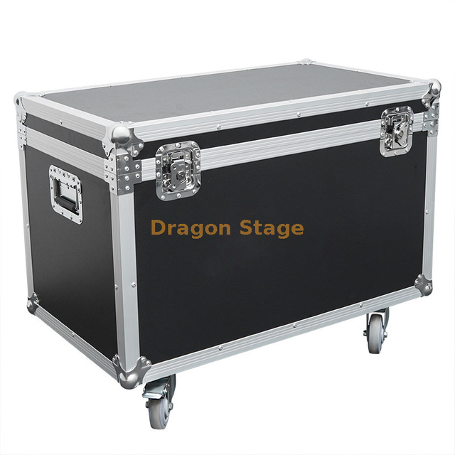 Flight-case de route professionnel robuste de 1,2x0,7x0,6 m avec roues