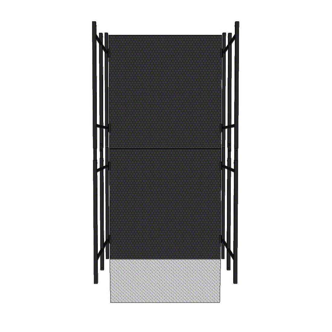 Rampe de sc&egrave;ne droite compacte en aluminium de 3 m avec deux garde-corps de 1 m.jpg