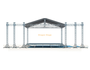 Éclairage de haut-parleur en aluminium Toit de toit en aluminium Stage 8x6x8m
