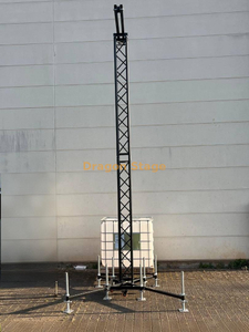 Système de ferme de haut-parleurs de rangée de ligne de tour de gréement de PA en aluminium robuste noir de 6M