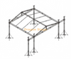 Système de fermes de toit de scène en aluminium 9x9x8m avec ailes de haut-parleur de 2m de large