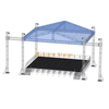 Système de fermes de toit de concert en aluminium couvert de 11x6x7m avec deux ailes de haut-parleur PA de 2m