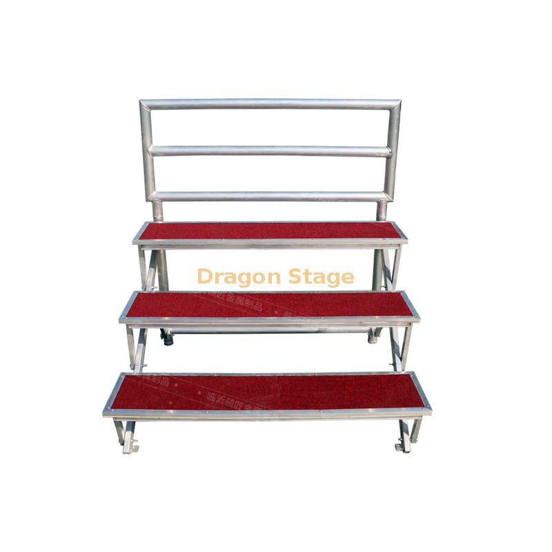 Système en aluminium se pliant d'allocation des places d'audience de stade/système de blanchisseur avec le dos