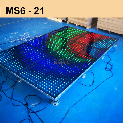 Plancher de scène de danse Led en verre trempé de 10 mm MS6-21