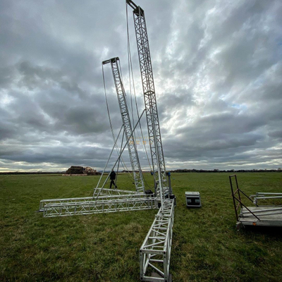 Tour Line Array extérieure en aluminium de 9 m de haut