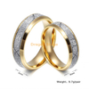 Matt Couple Ring Arabie Saoudite Bague de mariage en or