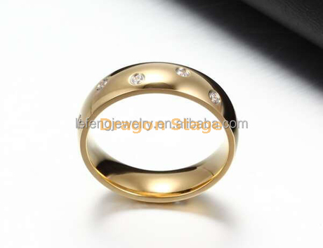 Bague de mariage en cristal d'or de 2 grammes pour hommes