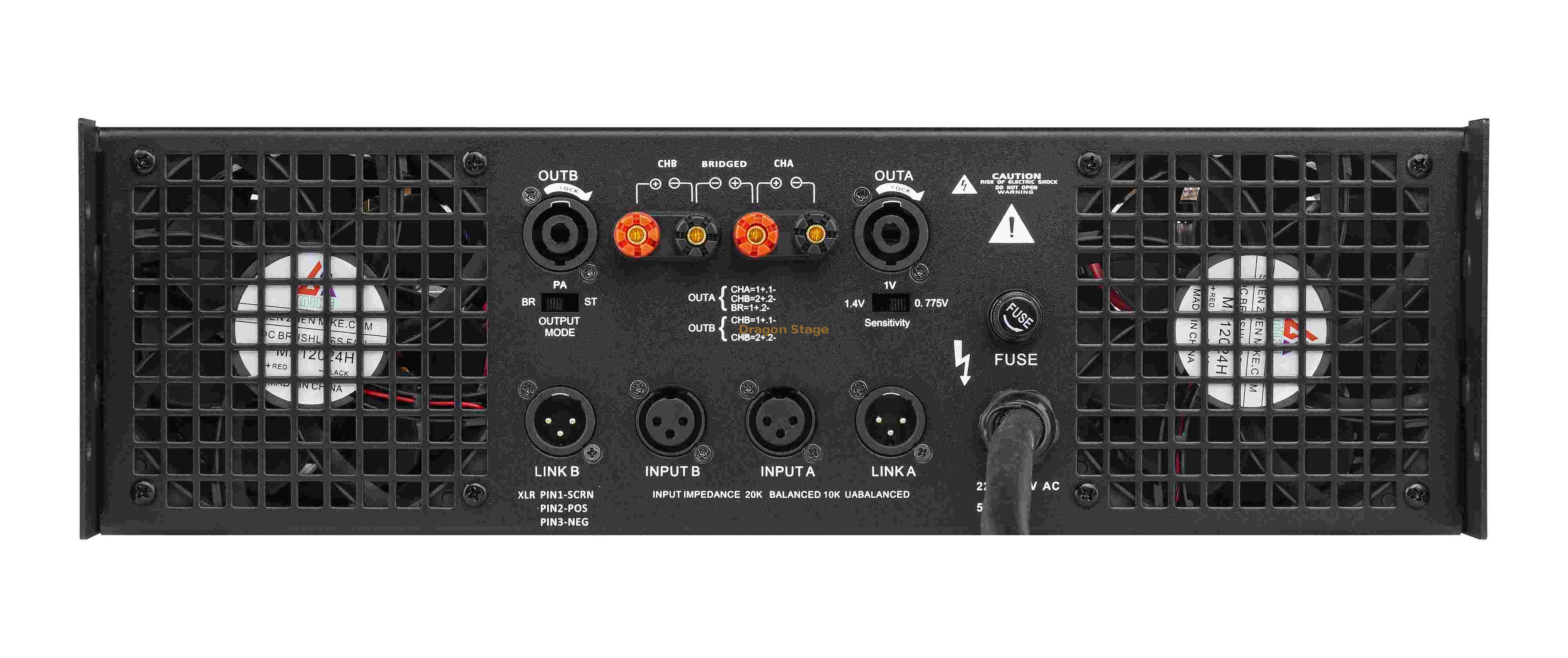 Amplificateur haute puissance Audio LS21800 2*1800W classe TD amplificateur de puissance professionnel