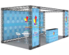 Vente en gros Portable Expo 20x10 outil manuel gratuit salon commercial cadre en treillis exposition salon modulaire stand en aluminium 6x3m hauteur 3m