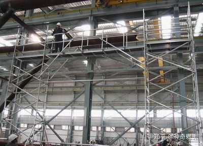 Hot Sale Mini échafaudage pliable en aluminium certifié BSCI pour les travaux de construction