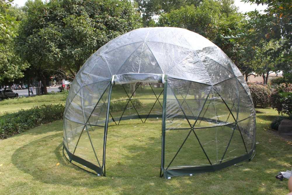 Hôtel Outdoor Big Clear Bubble Igloo Toile transparente GLAMPING GLACMING HOUSE PVC COURT