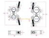 Coupleur pivotant à profil bas Pinces de lumière de scène Sound Truss Pro Pinces de lumière de scène Sound Truss Pinces de lumière de scène Truss Pro